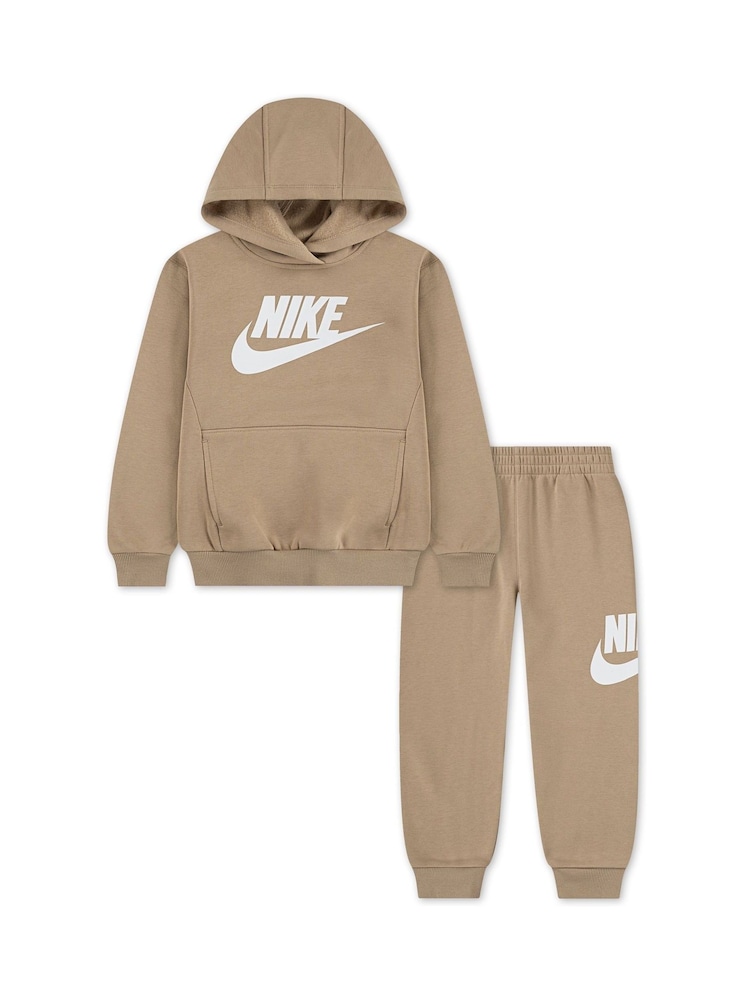 Naravni - Trenirka iz flisa Nike Little Kids Club - Slika 1 iz 4