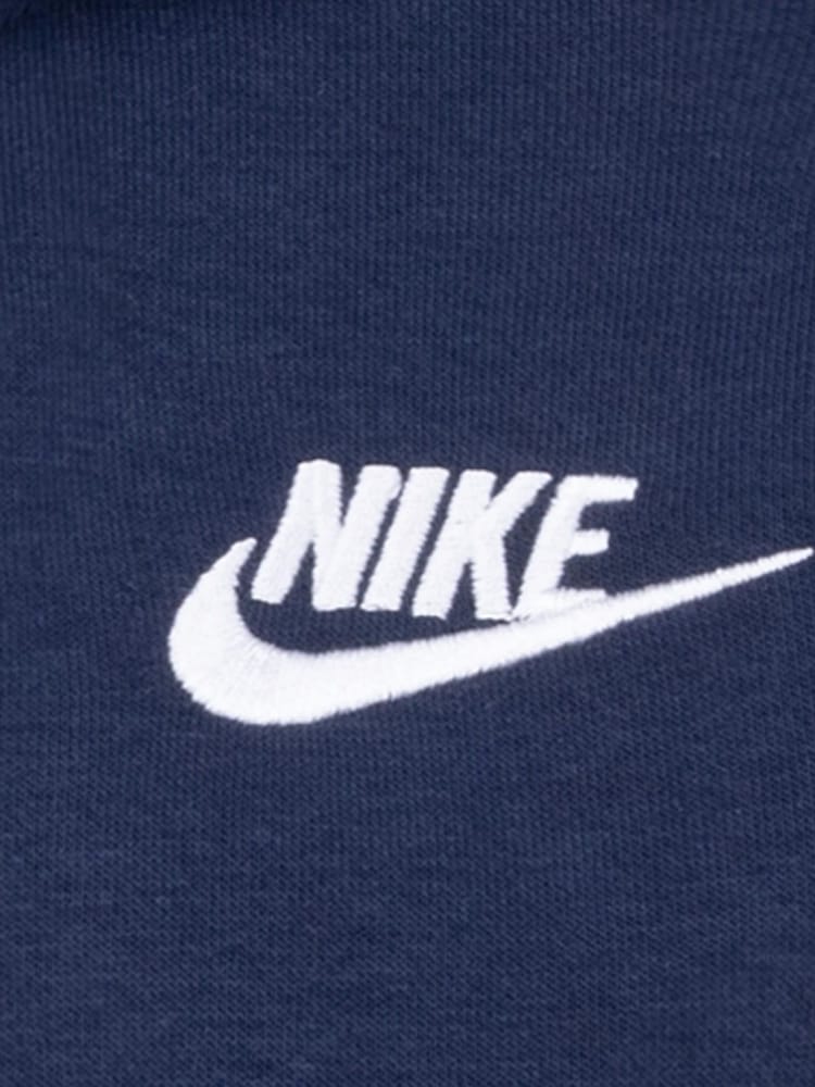 Nike Navy Little Kids Club Fleece Zip Through Hoodie - Image 8 of 8 Nike Navy Little Kids Club Fleece Zip Through Hoodie - Image 8 of 8