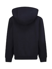 Nike Black Little Kids Club Fleece Zip Through Hoodie - Image 3 of 4