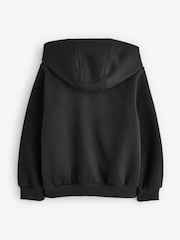 Nike Black Little Kids Club Fleece Zip Through Hoodie - Image 5 of 6