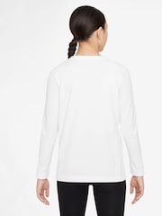 Nike White Sportswear Long Sleeve T-Shirt - Image 2 of 6