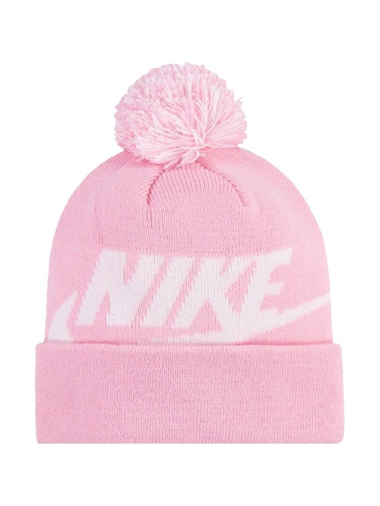 Nike Pink Swoosh Pom Beanie and Gloves Set - Image 9 of 9