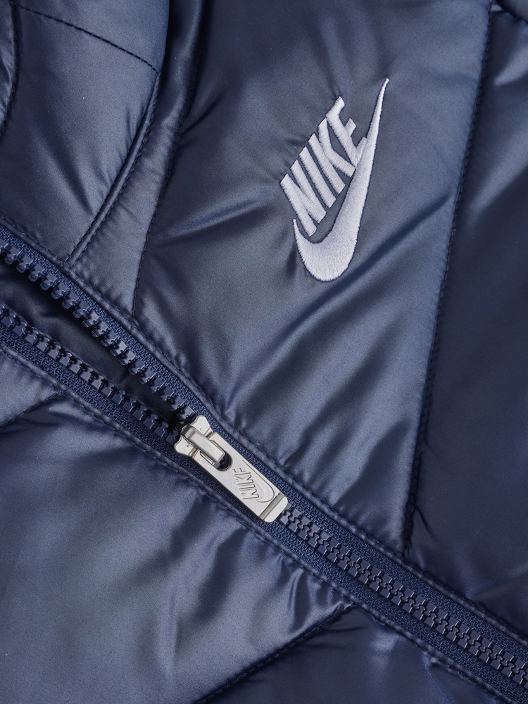 Nike Navy Blue Little Kids Padded Puffer Jacket - Image 7 of 7 Nike Navy Blue Little Kids Padded Puffer Jacket - Image 7 of 7
