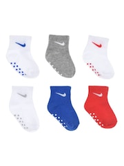 Nike Blue Infant Colour Pop Ankle Socks 6 Pack - Image 6 of 7