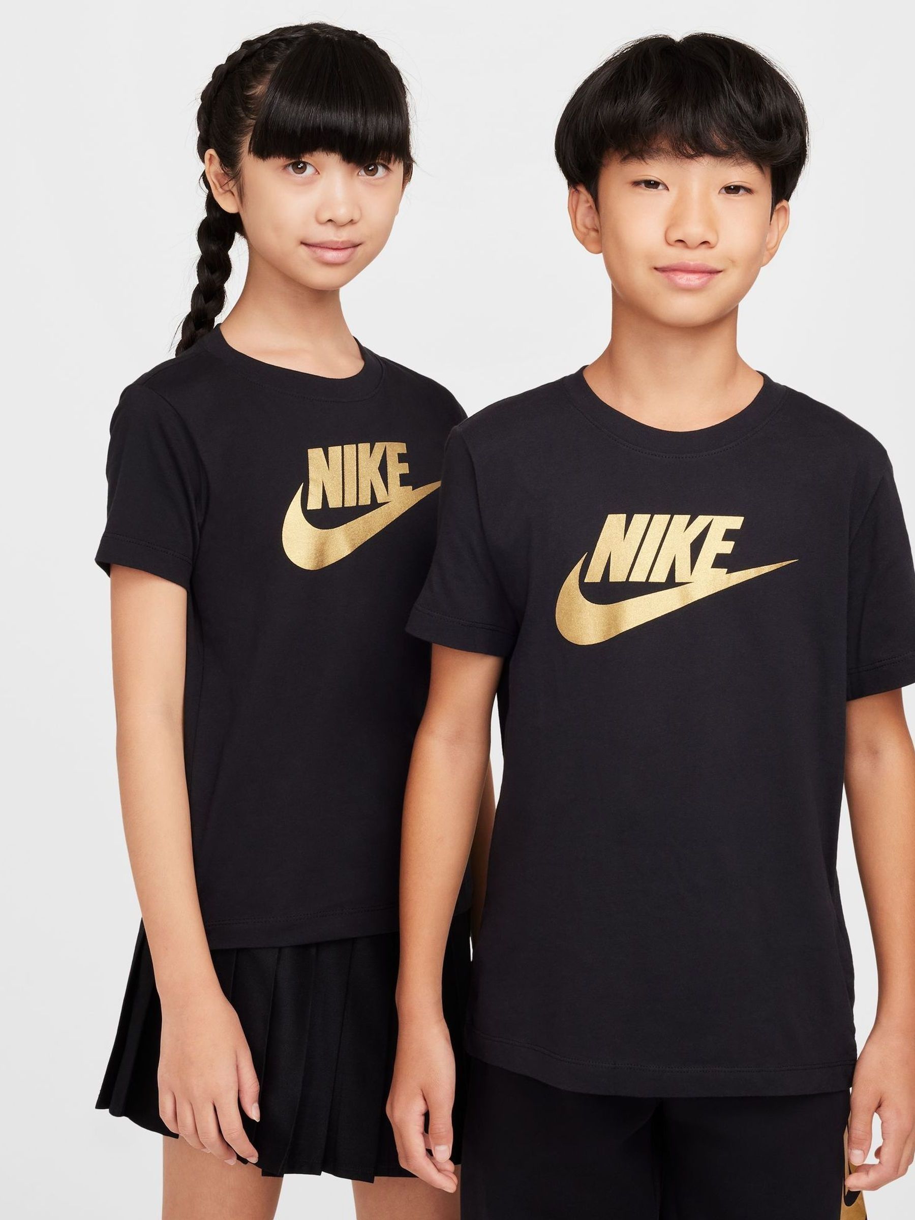 black and gold womens nike shirt