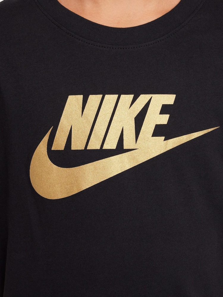 Nike Black Gold HBR Logo T-Shirt - Image 5 of 5