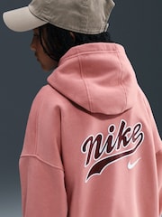 Nike Pink Oversized Overhead Hoodie - Image 5 of 5