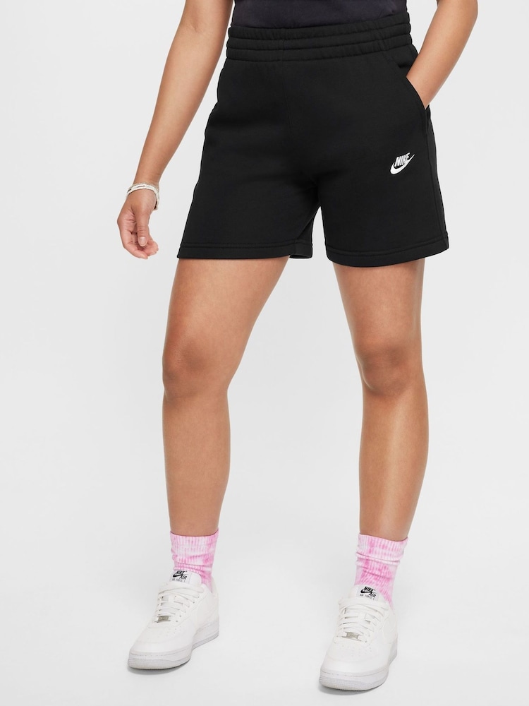 Nike Black Club Fleece Shorts - Image 1 of 5