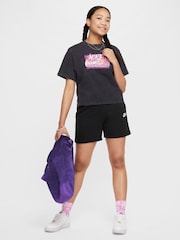 Nike Black Club Fleece Shorts - Image 5 of 5