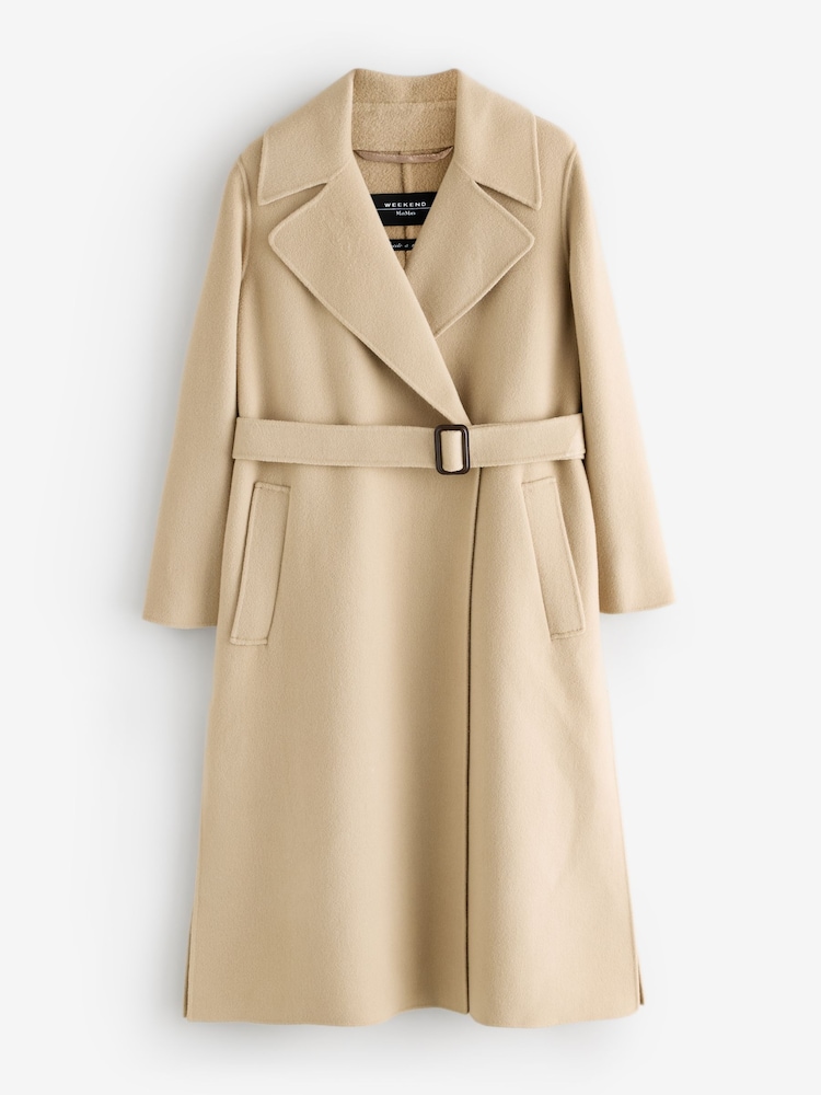 Weekend MaxMara Brown Manu Wool Coat - Image 2 of 5