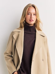 Weekend MaxMara Brown Manu Wool Coat - Image 6 of 12