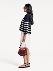 Weekend MaxMara Blue Pinide Striped Jumper - Image 4 of 5