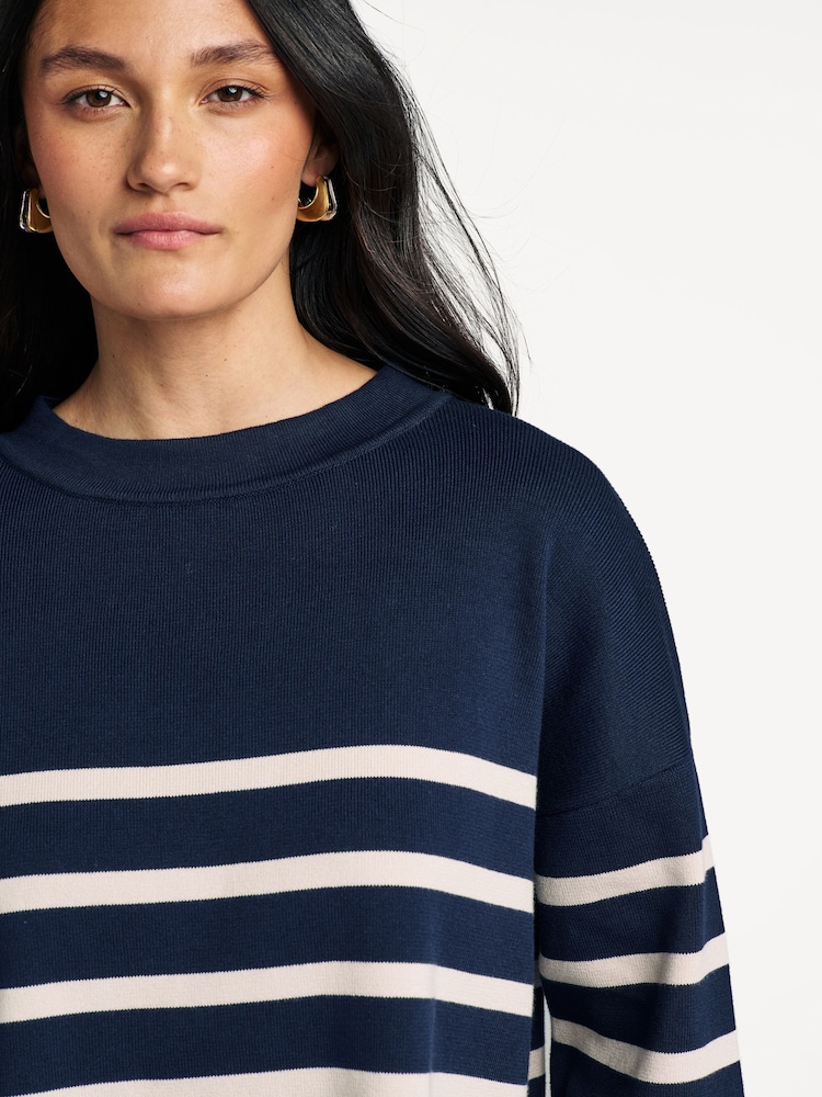 Weekend MaxMara Blue Pinide Striped Jumper - Image 5 of 5