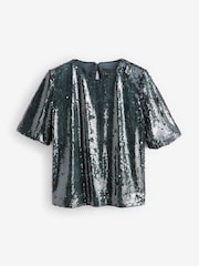 Pewter Sequin T-Shirt - Image 6 of 7