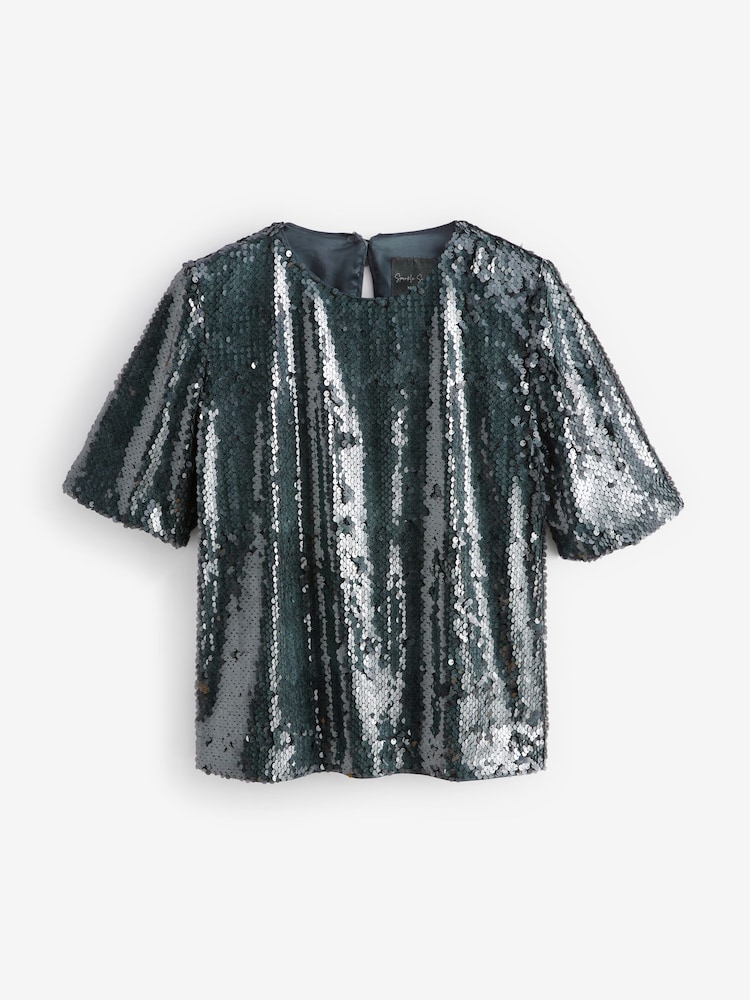 Pewter Sequin T-Shirt - Image 6 of 7