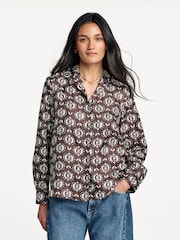 Weekend MaxMara Brown Oncia Printed Blouse - Image 1 of 5