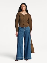 Weekend MaxMara Blue Vega Wide Leg Jeans - Image 1 of 6