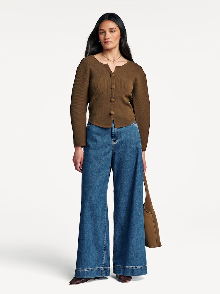 Weekend MaxMara Blue Vega Wide Leg Jeans - Image 1 of 6