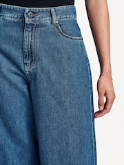 Weekend MaxMara Blue Vega Wide Leg Jeans - Image 6 of 6