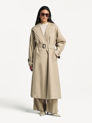 Weekend MaxMara Brown Fatto Trench Coat - Image 2 of 10