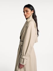 Weekend MaxMara Brown Fatto Trench Coat - Image 9 of 10
