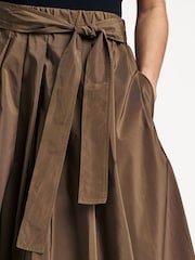 Weekend MaxMara Brown Zarda Pleated Skirt - Image 5 of 5