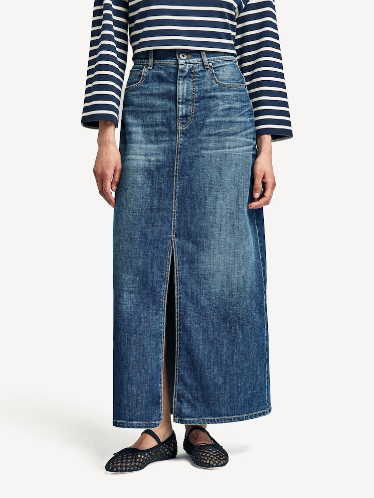 Weekend MaxMara Blue Zarelia Denim Midi Skirt - Image 1 of 5 Weekend MaxMara Blue Zarelia Denim Midi Skirt - Image 1 of 5