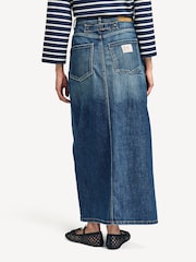 Weekend MaxMara Blue Zarelia Denim Midi Skirt - Image 4 of 5