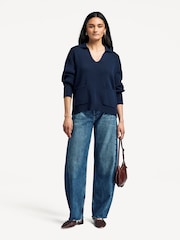 Weekend MaxMara Blue Saloon Relaxed Shirt - Image 2 of 5