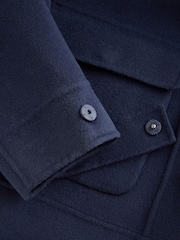 Weekend MaxMara Blue Gary Hooded Jacket - Image 4 of 5
