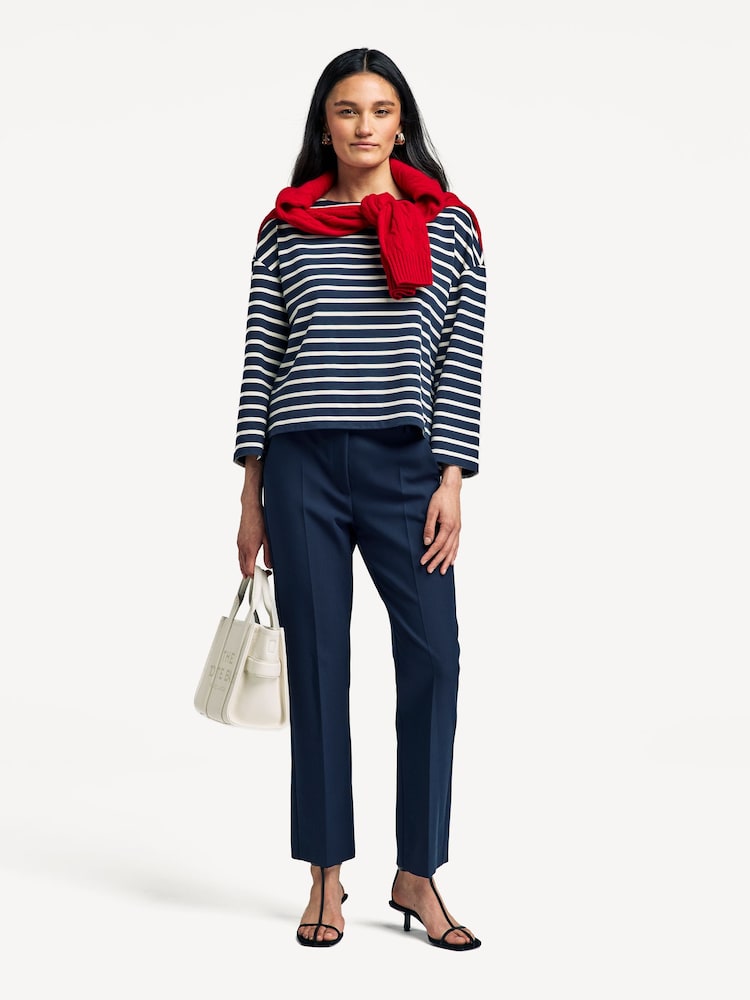 Weekend MaxMara Blue Slim Fit Freda Trousers - Image 2 of 5