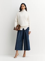 Weekend MaxMara Blue Lubiana Wide Leg Trousers - Image 1 of 5