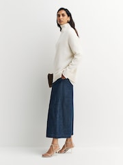Weekend MaxMara Blue Lubiana Wide Leg Trousers - Image 2 of 5