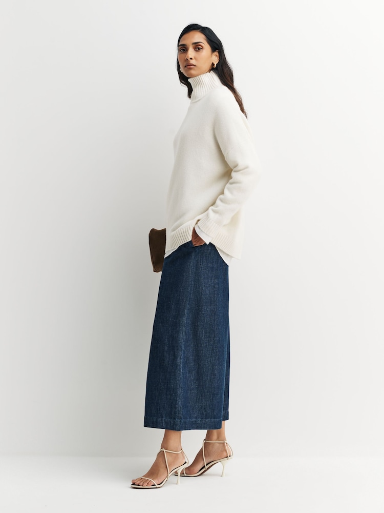 Weekend MaxMara Blue Lubiana Wide Leg Trousers - Image 2 of 5