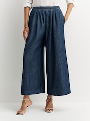 Weekend MaxMara Blue Lubiana Wide Leg Trousers - Image 4 of 5