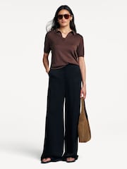 Weekend MaxMara Brown Roncolo Polo Shirt - Image 2 of 5