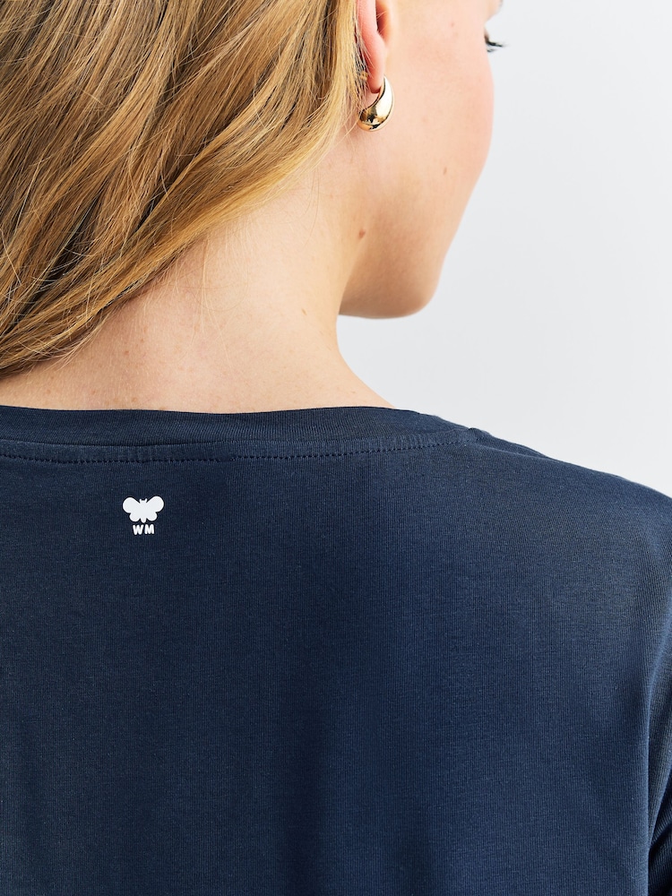 Weekend MaxMara Blue Multia Long Sleeve T-Shirt - Image 5 of 5 Weekend MaxMara Blue Multia Long Sleeve T-Shirt - Image 5 of 5