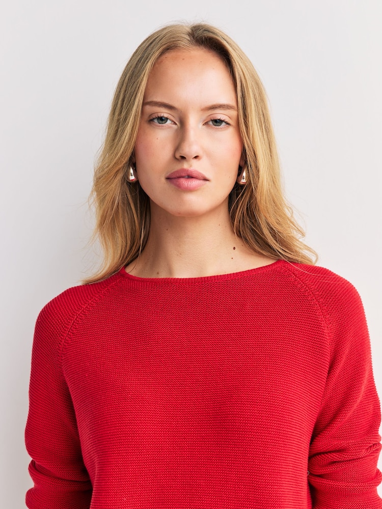 Weekend MaxMara Red Addotto Crop Sleeve Jumper - Image 5 of 5