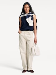 Weekend MaxMara Blue Nazione Knit Tank - Image 3 of 5