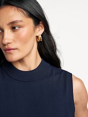 Weekend MaxMara Blue Nazione Knit Tank - Image 5 of 5