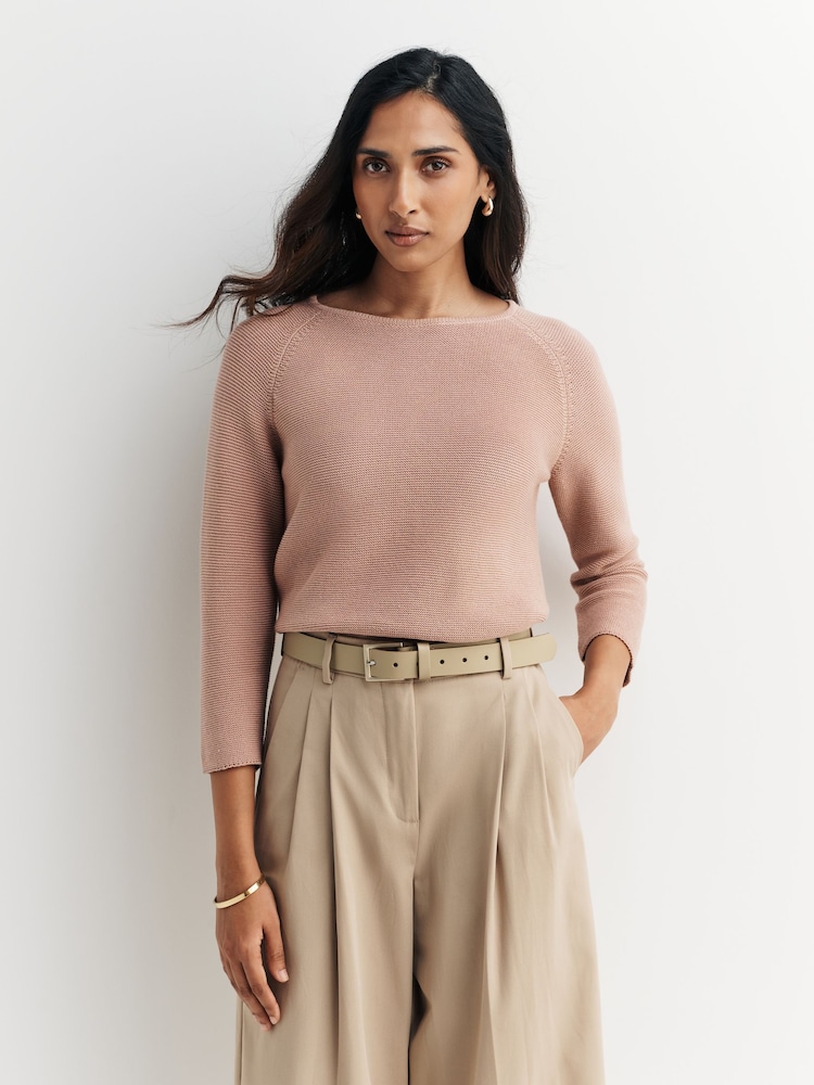 Weekend MaxMara Brown Addotto Crop Sleeve Jumper - Image 1 of 5