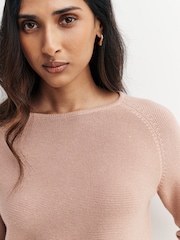 Weekend MaxMara Brown Addotto Crop Sleeve Jumper - Image 5 of 5