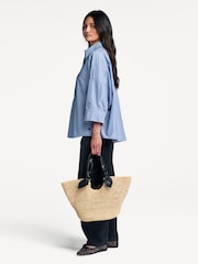 Weekend MaxMara Blue Zavorra Shirt - Image 3 of 6