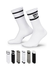 Nike Black/Grey Kids Cushioned Crew Socks 6 Pack - Image 1 of 4