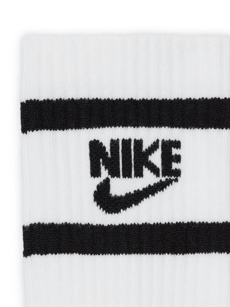 Nike Black/Grey Kids Cushioned Crew Socks 6 Pack - Image 4 of 4