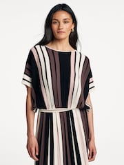 Weekend MaxMara Black Striped Pegola Sweater - Image 1 of 5