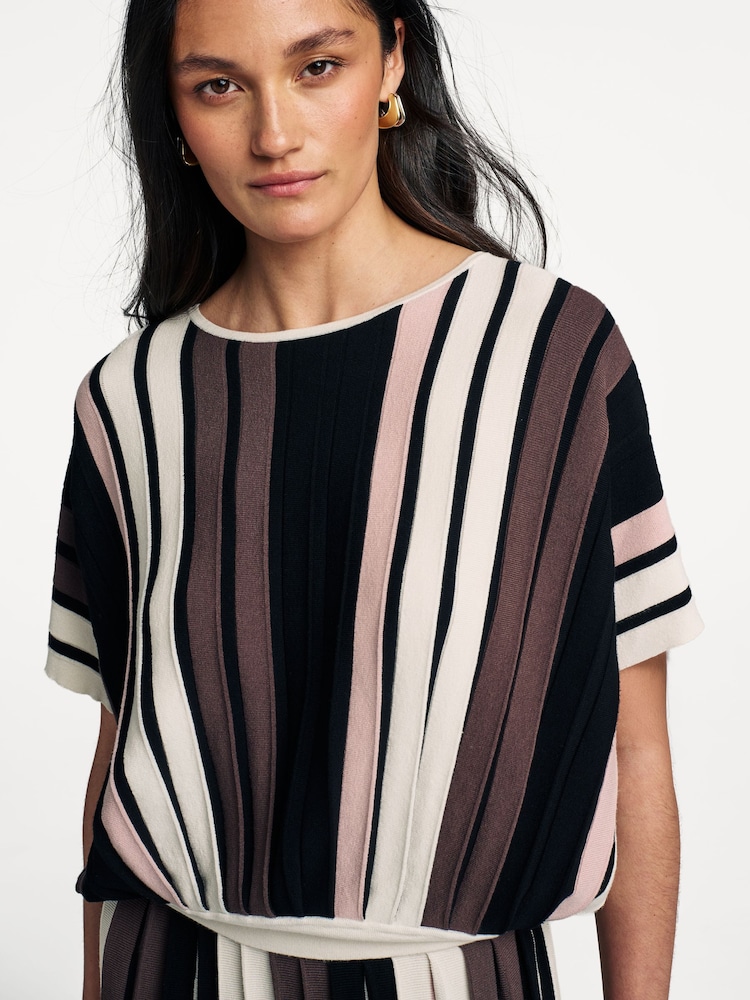 Weekend MaxMara Black Striped Pegola Sweater - Image 5 of 5