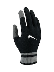 Nike Black/Grey Youth Knit Tech and Grip Graphic Gloves 3.0 - Image 1 of 3