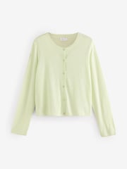 Mint Green Linen Blend Cardigan - Image 1 of 1