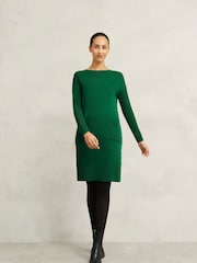Hobbs Green Devora Knitted Dress - Image 1 of 4
